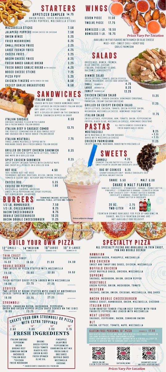 Menu Antioch Pizza Shop - Mchenry, Il-2