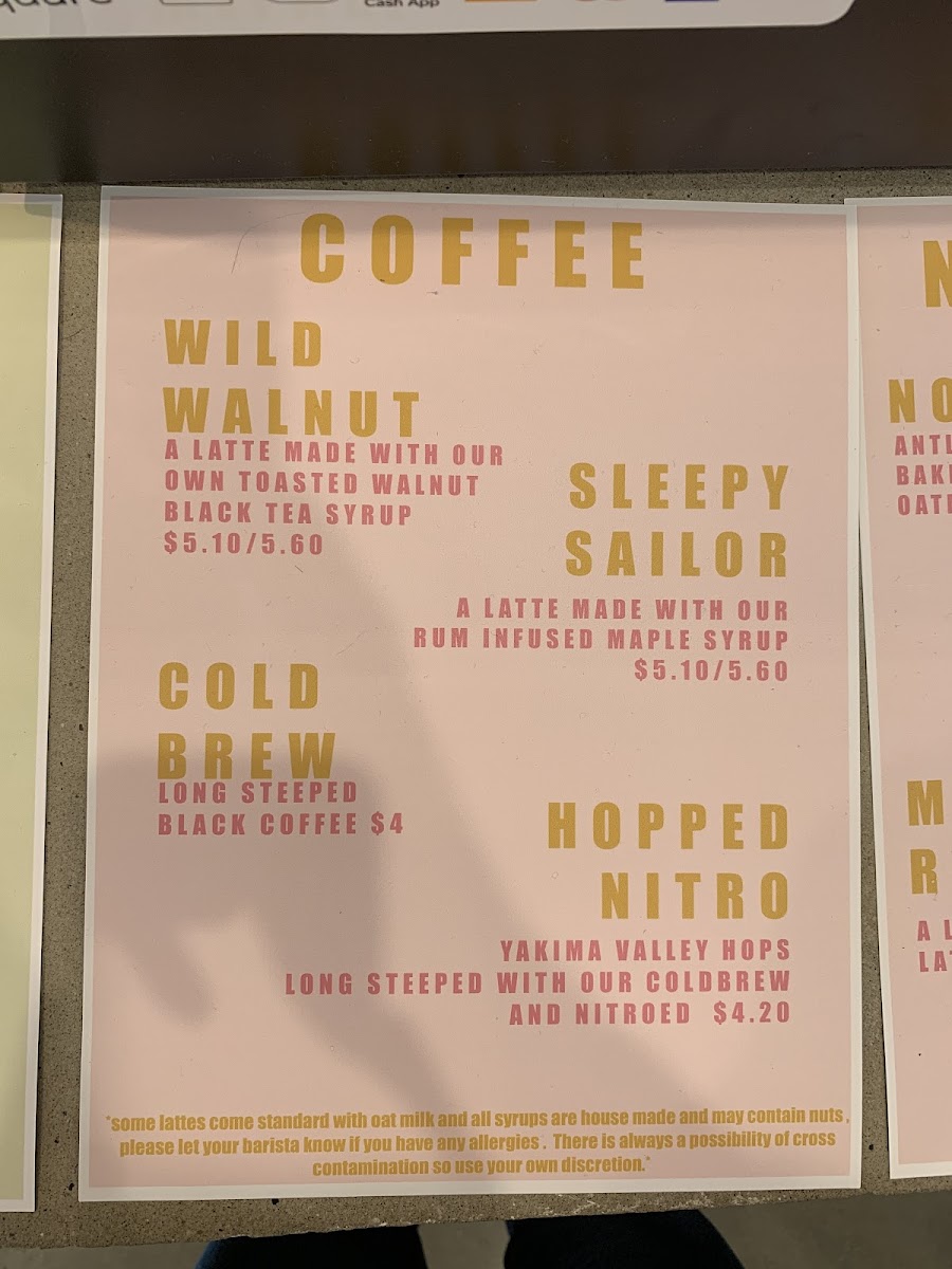 Menu Antler Specialty Goods-4