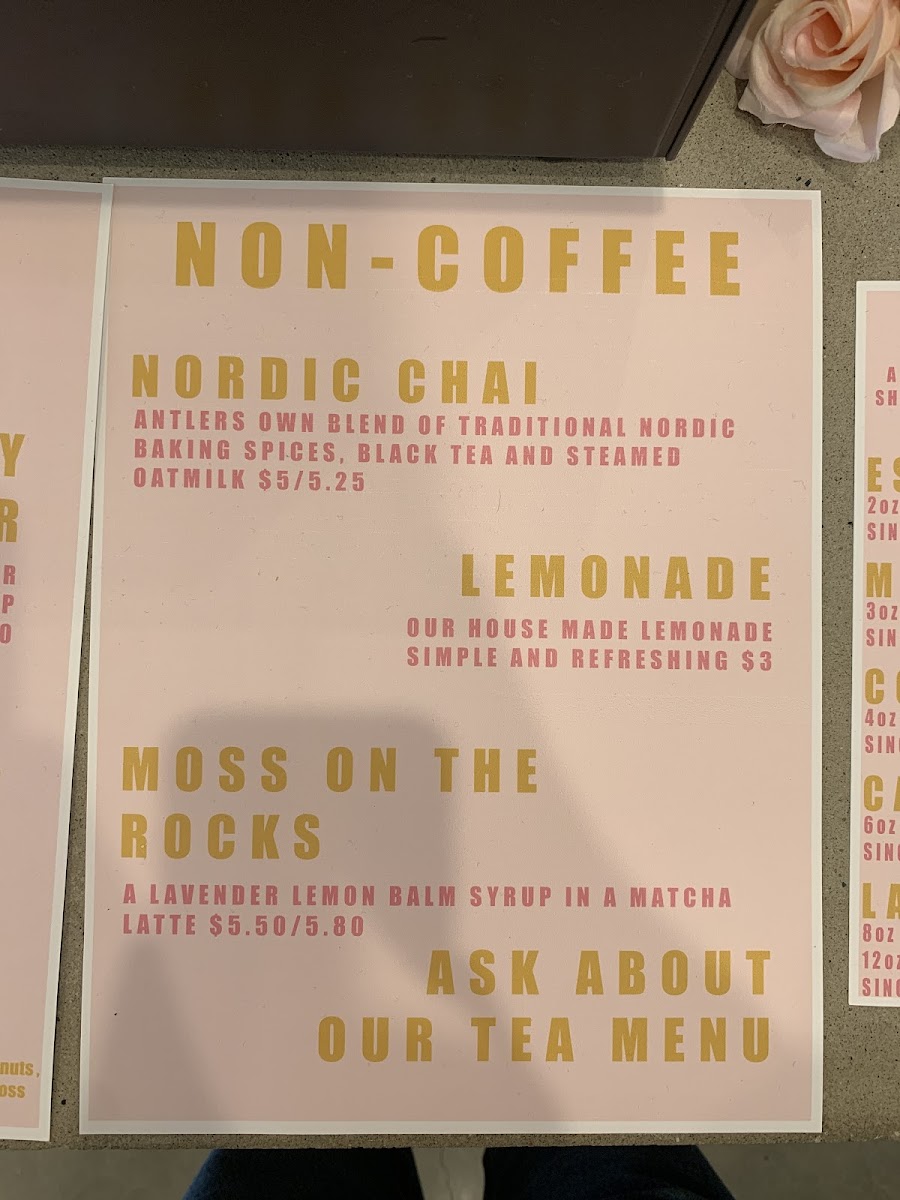 Menu Antler Specialty Goods-6