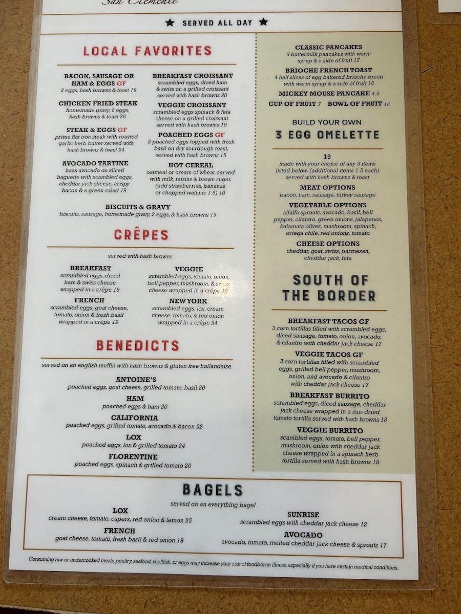 Menu Antoine's Cafe-1