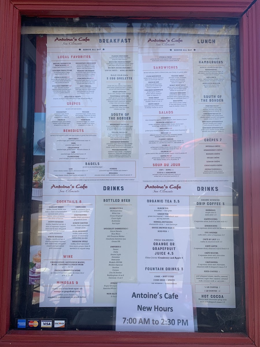 Menu Antoine's Cafe-6