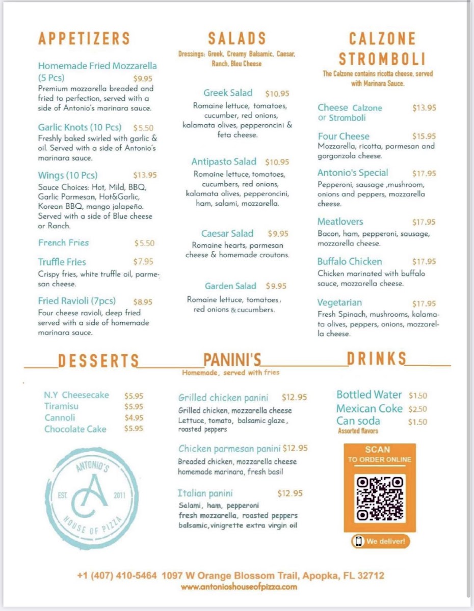 Menu Antonio's House Of Pizza-4