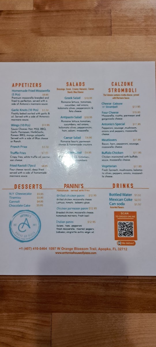 Menu Antonio's House Of Pizza-6
