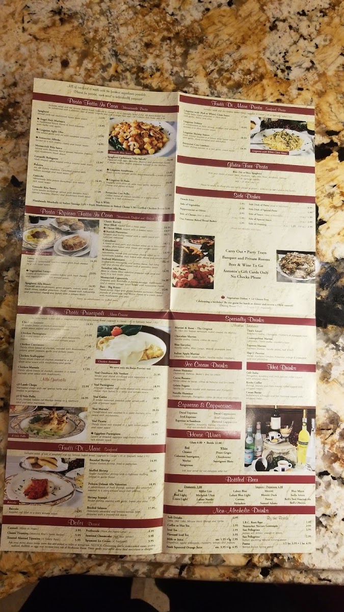 Menu Antonio's Piccolo Ristorante-3
