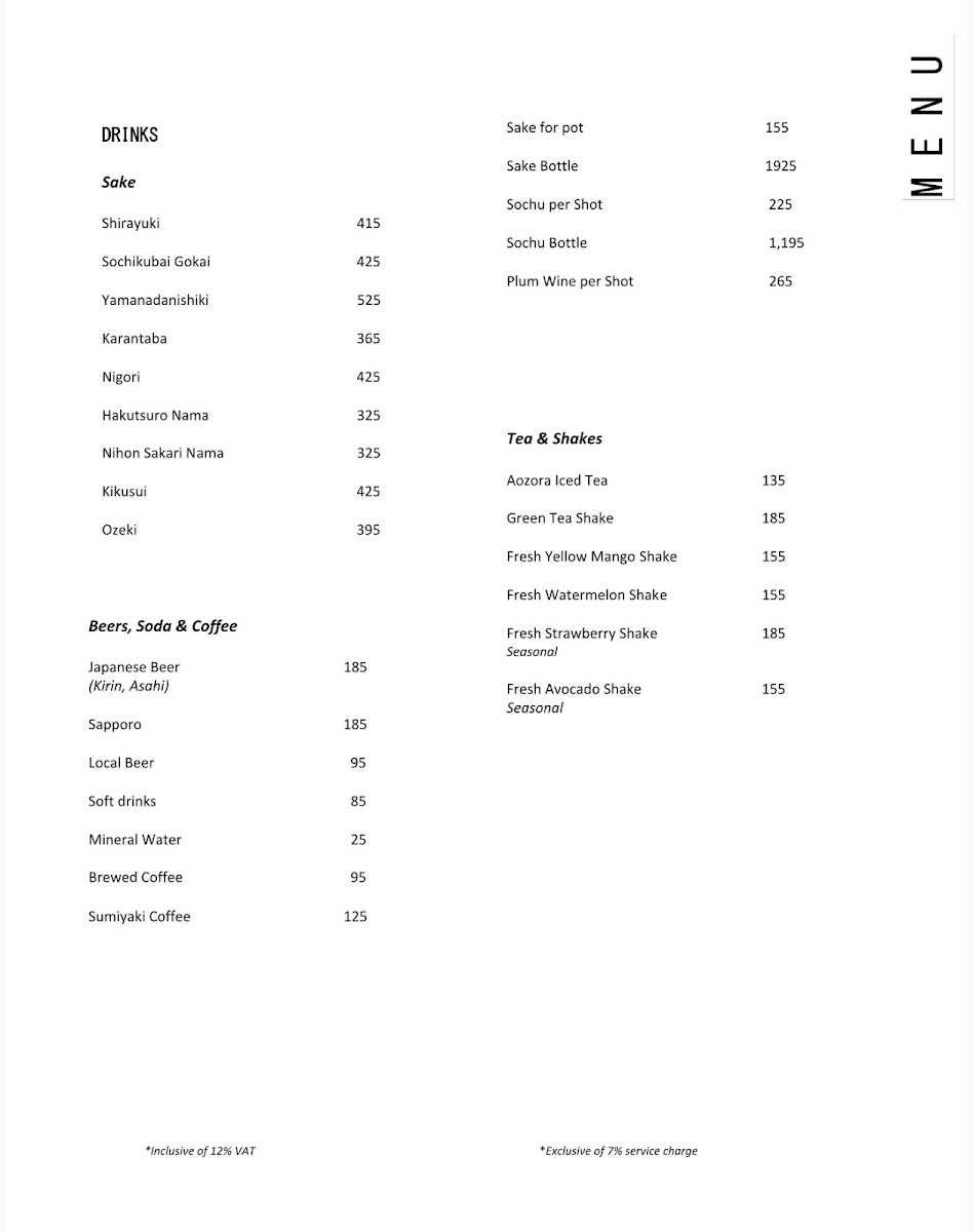 Menu Aozora At The Farm-10