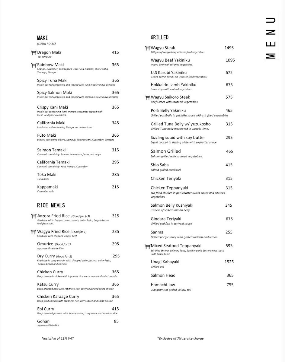 Menu Aozora At The Farm-8