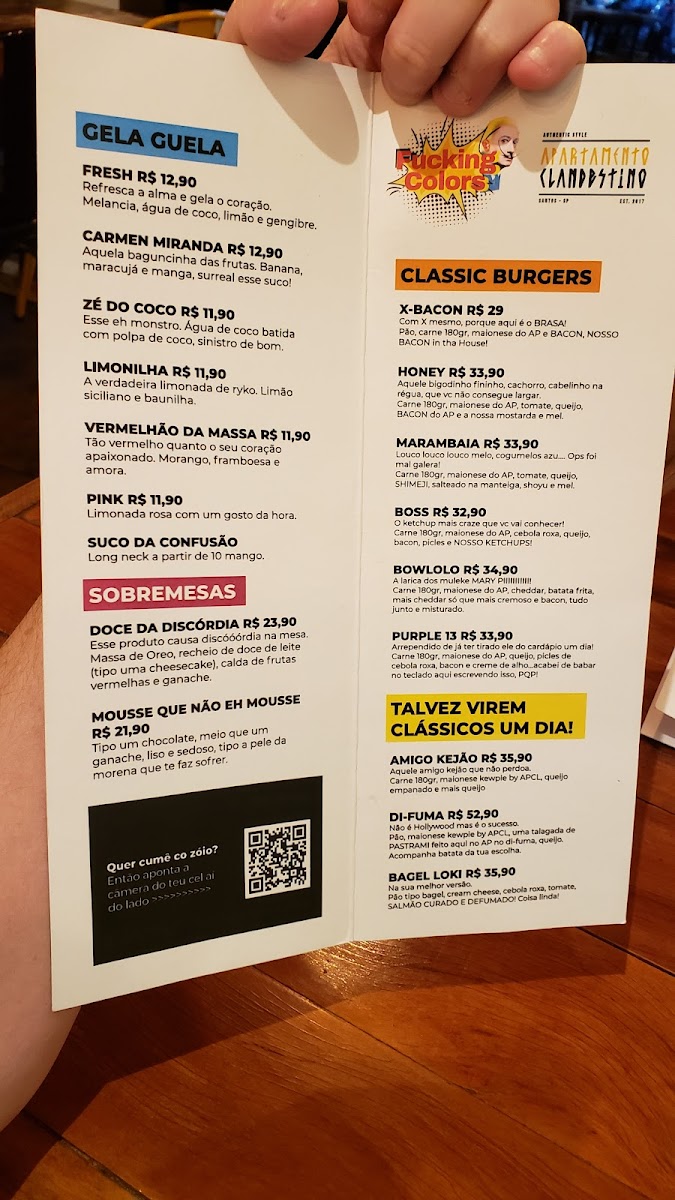 Menu Apartamento Clandestino-5