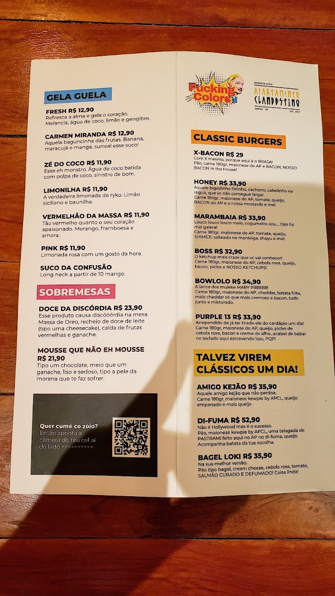 Menu Apartamento Clandestino-8
