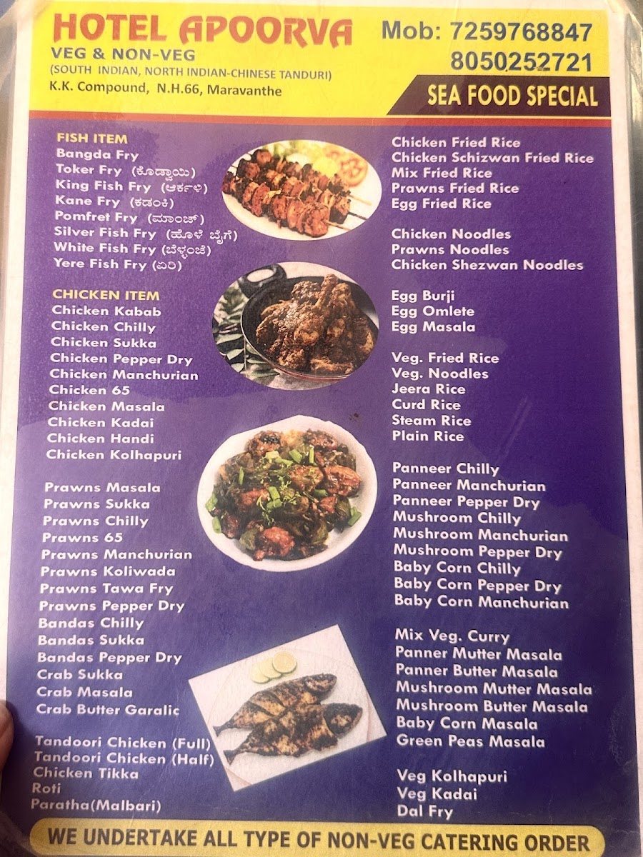 Menu Apoorva Hotel-1