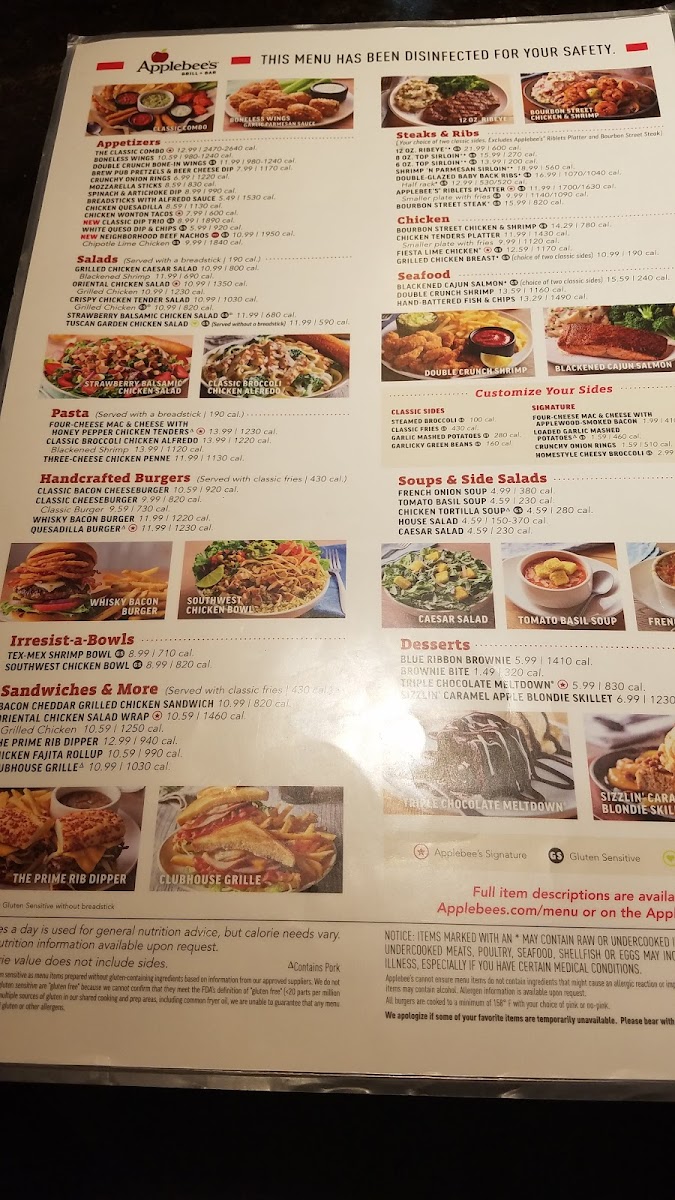 Menu Applebee's Grill + Bar-5