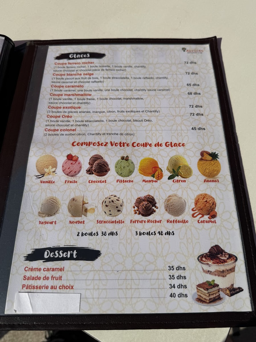 Menu Apricot-1