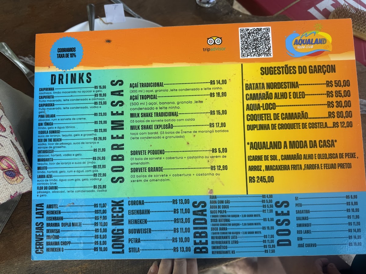 Menu Aqualand Lagoa Club-1