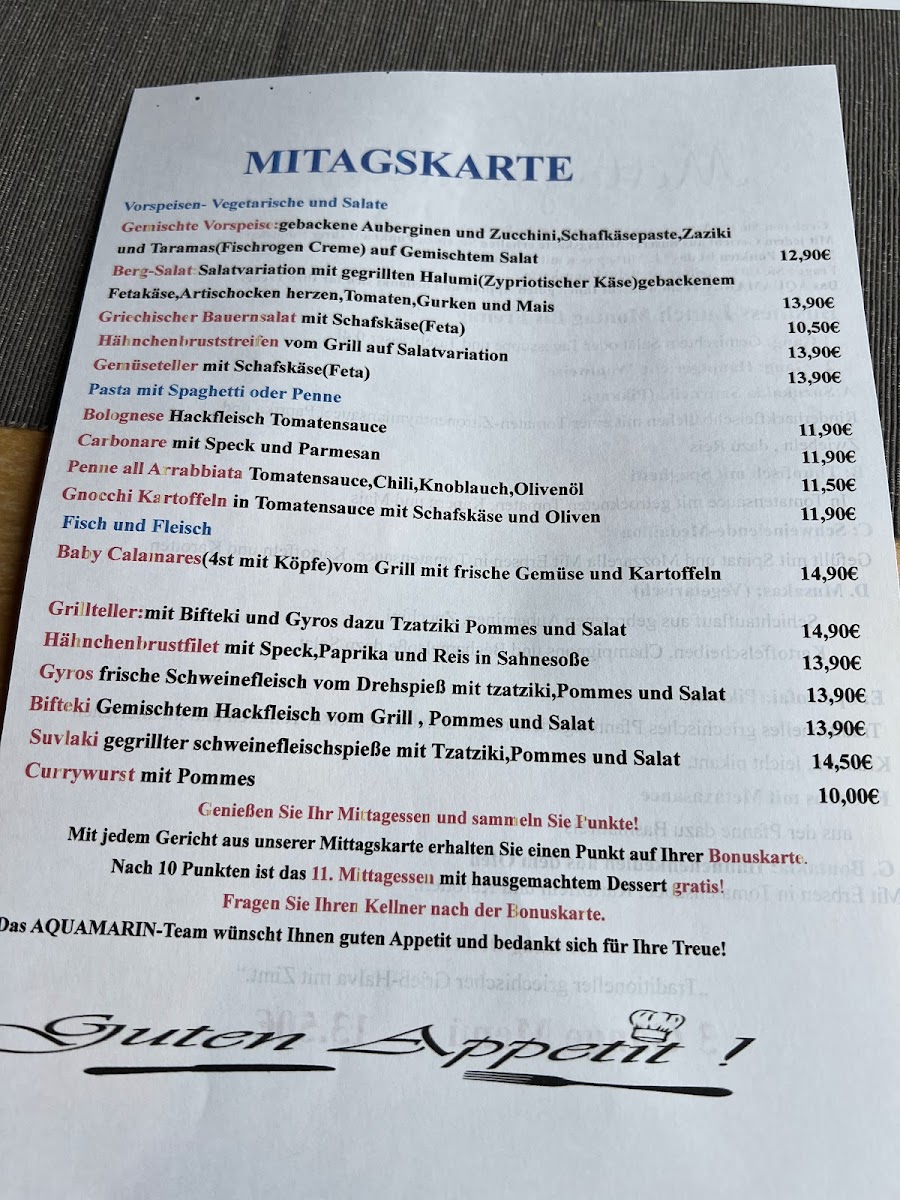 Menu Aquamarin Restaurant-2