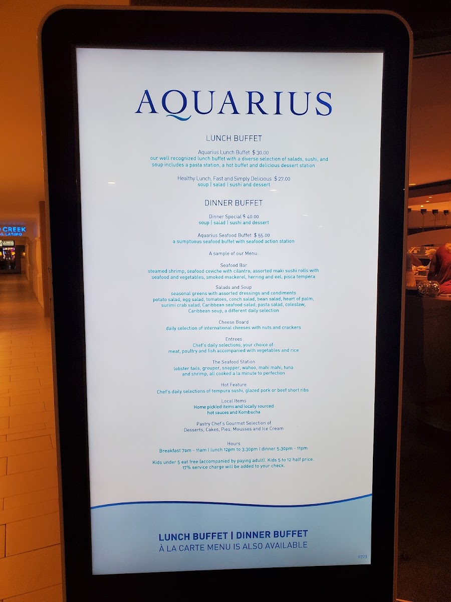 Menu Aquarius-1