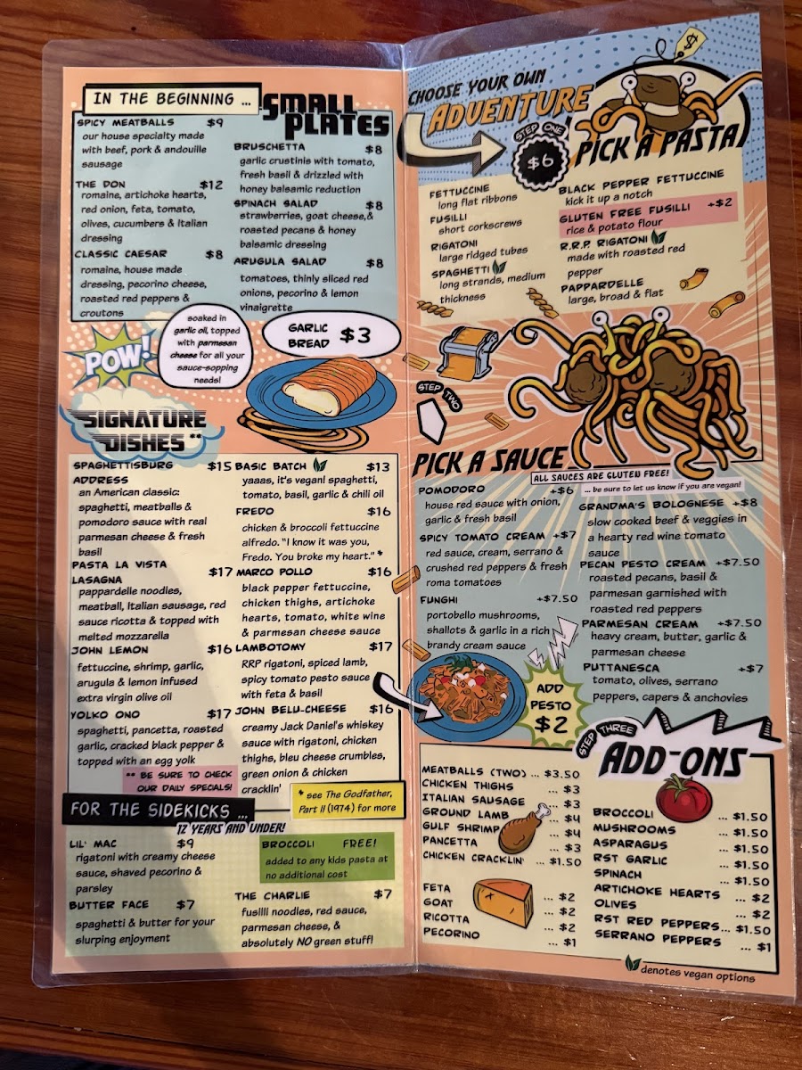 Menu Arabella Casa Di Pasta-1