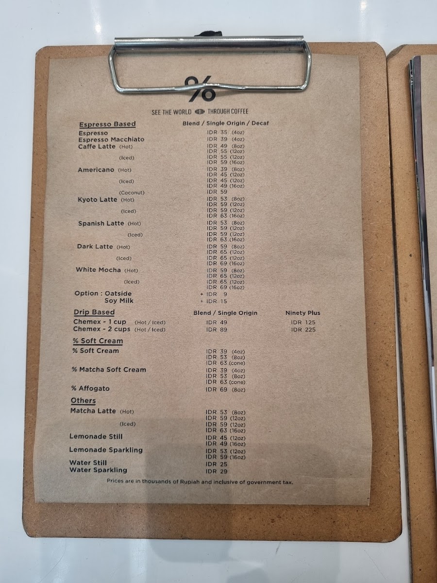 Menu % Arabica Jakarta Central Park-9