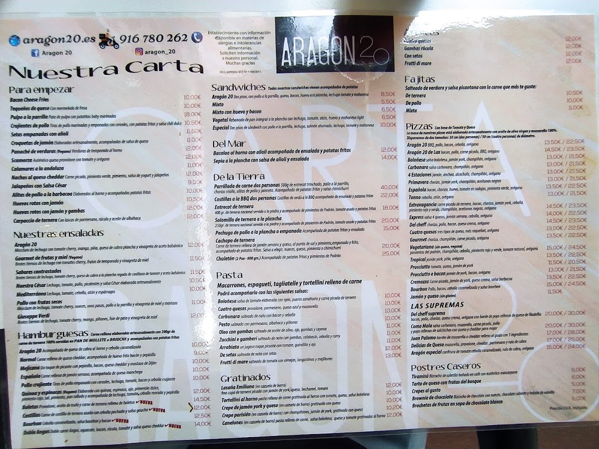 Menu Aragón 20-4