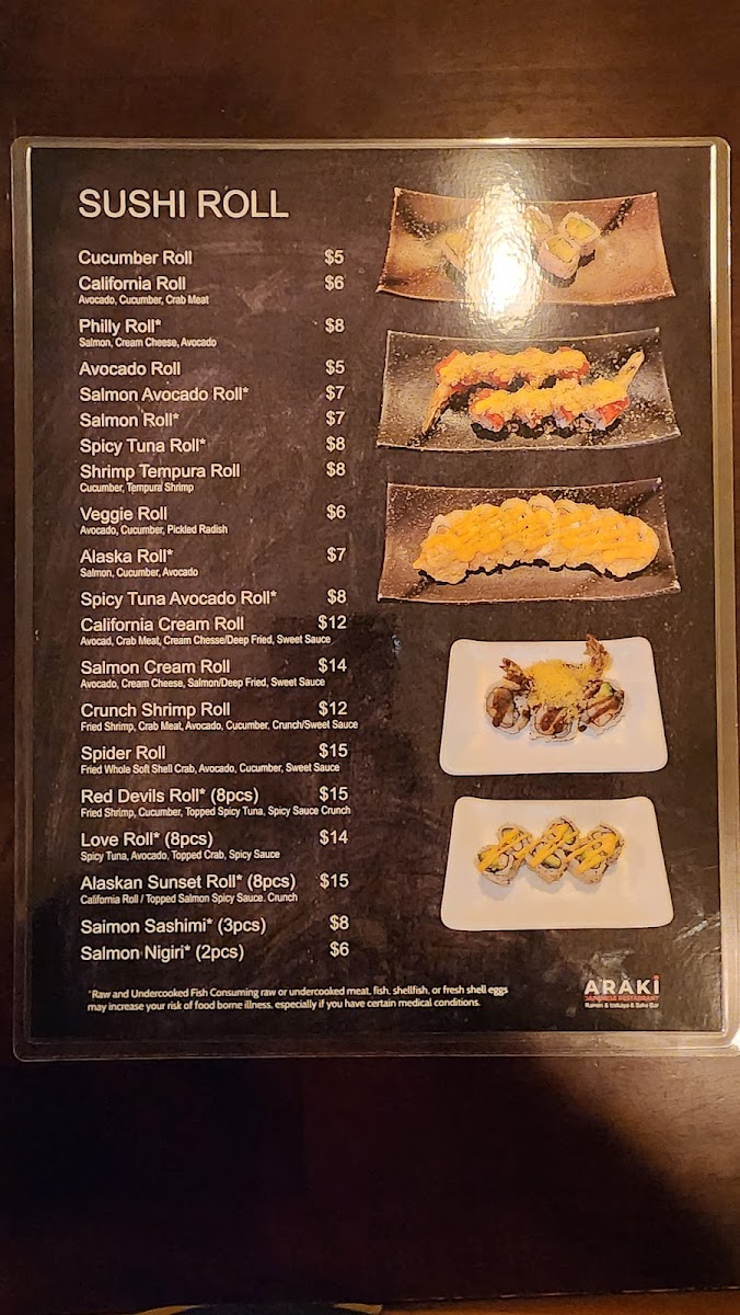 Menu Araki Ramen & Bubble Tea-1