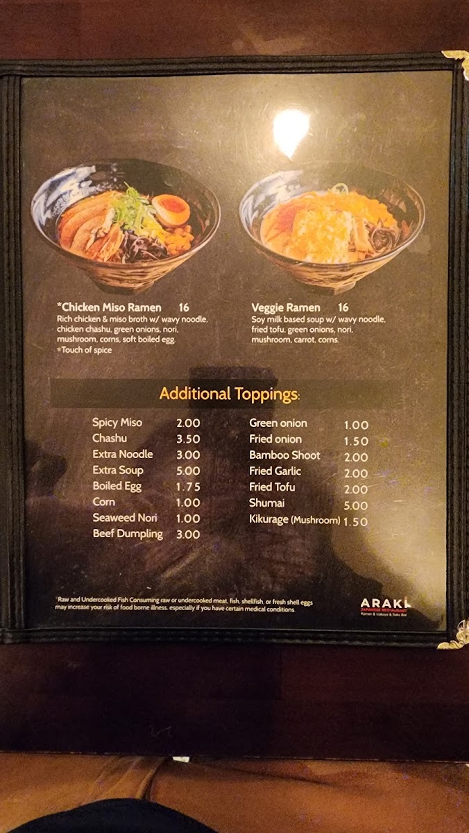 Menu Araki Ramen & Bubble Tea-3