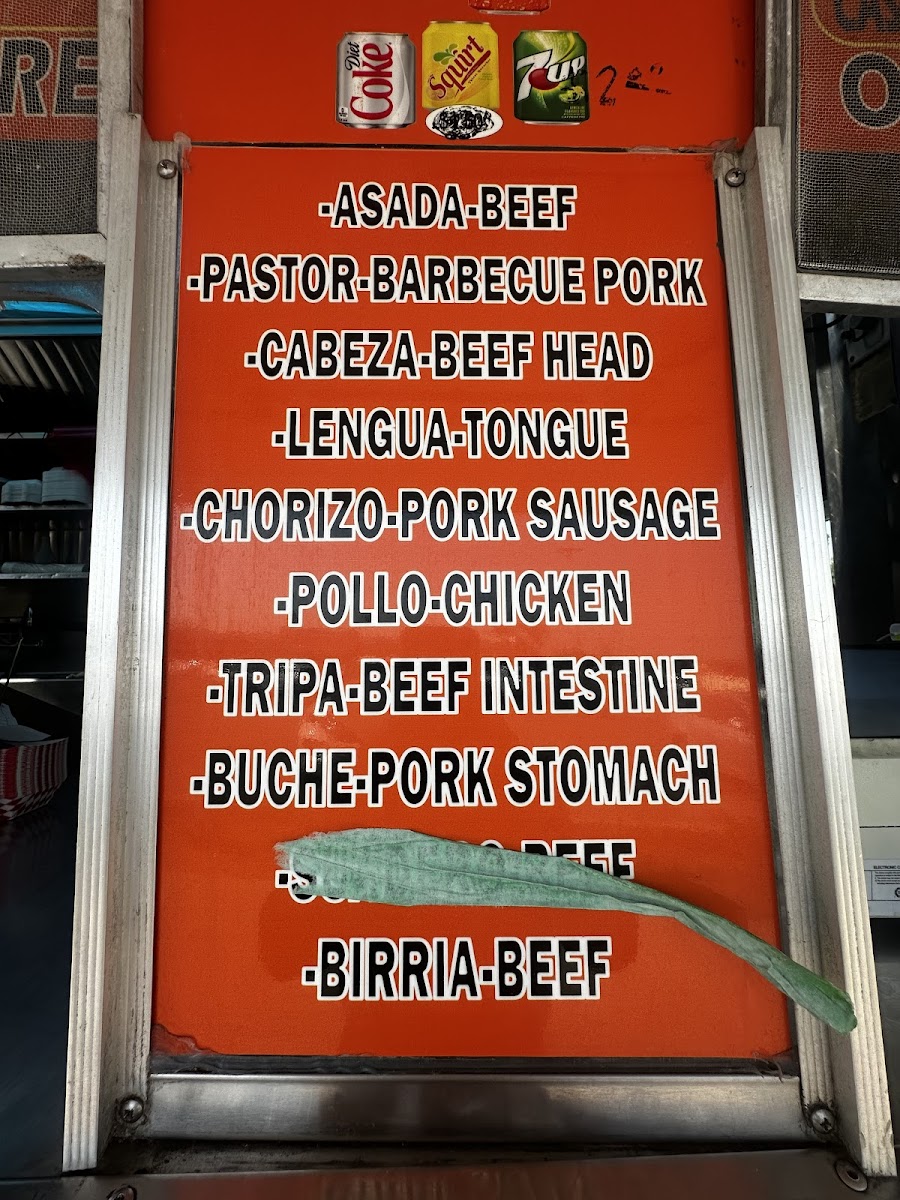 Menu Arandinos Tacos El Patron-1