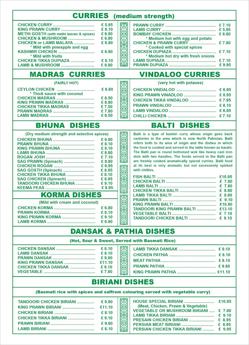 Menu Arati Tandoori-1