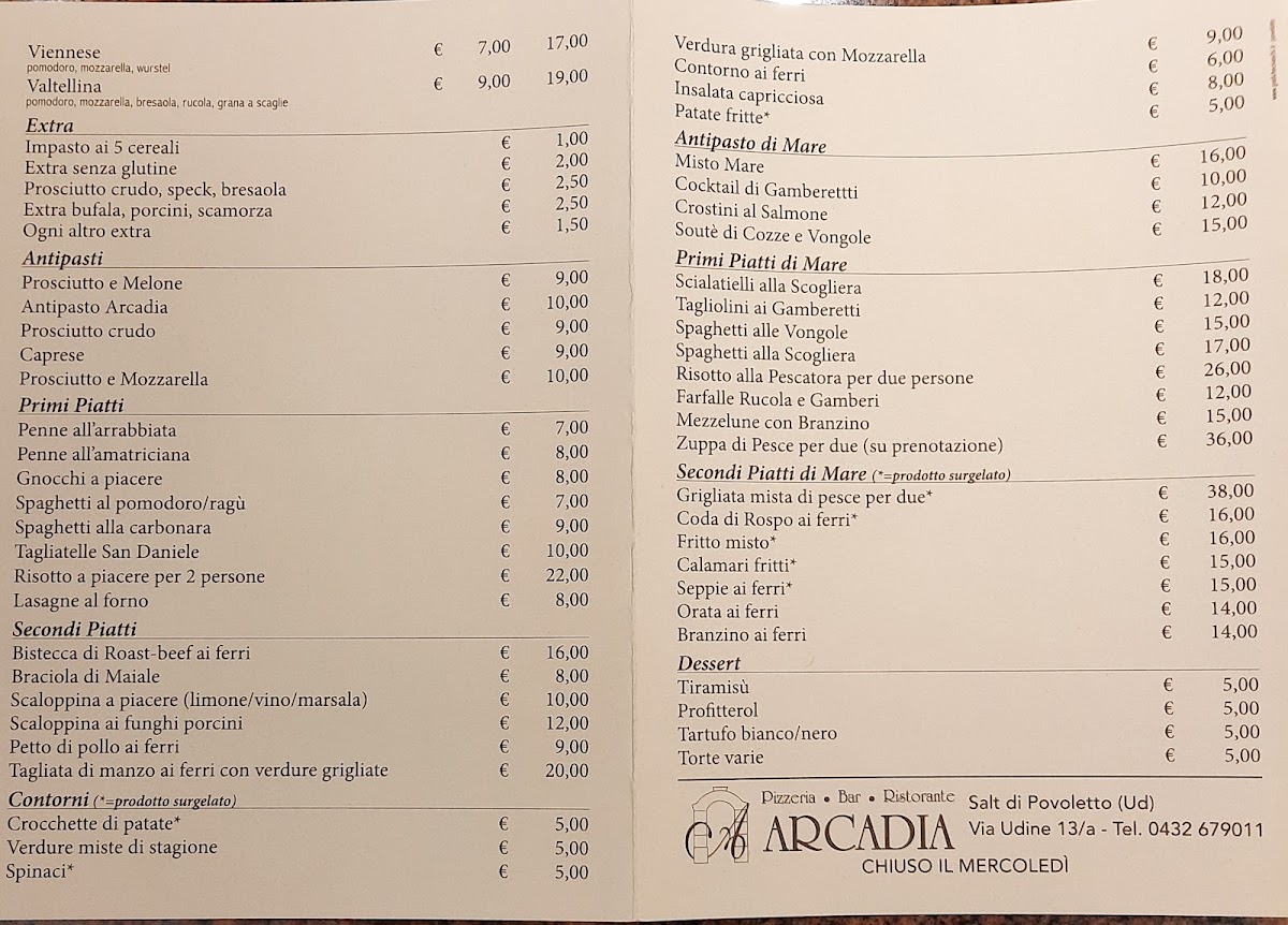 Menu Arcadia - Ristorante Pizzeria-1