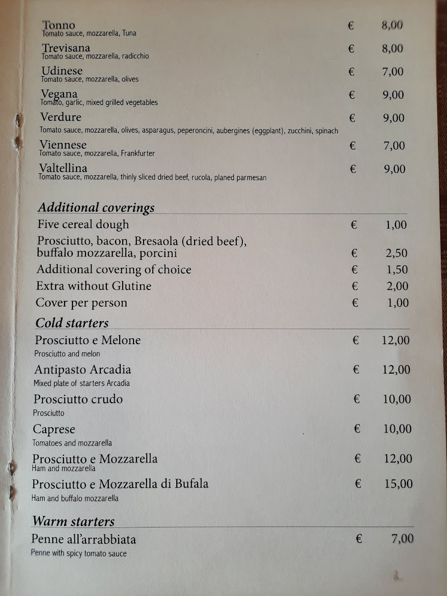 Menu Arcadia - Ristorante Pizzeria-6