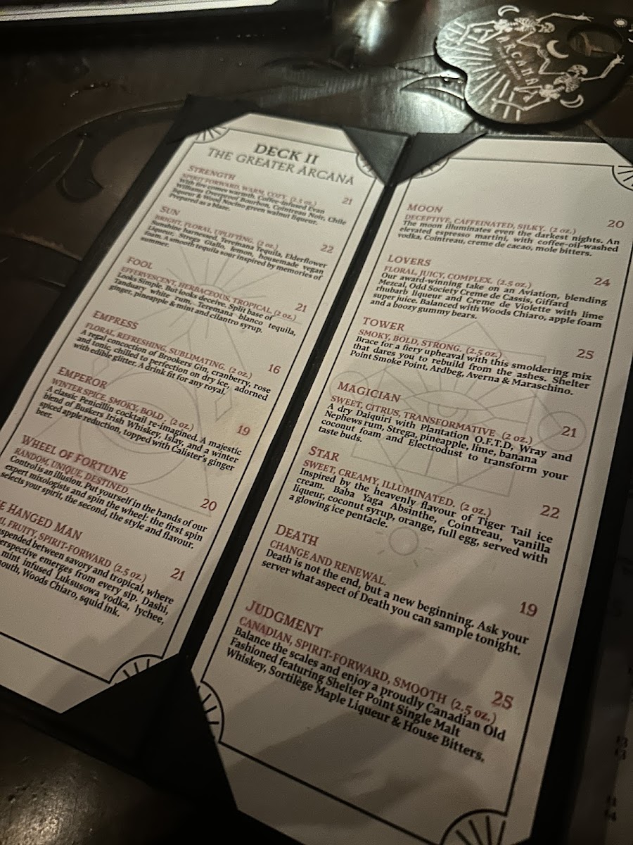 Menu Arcana Food And Spirits-6