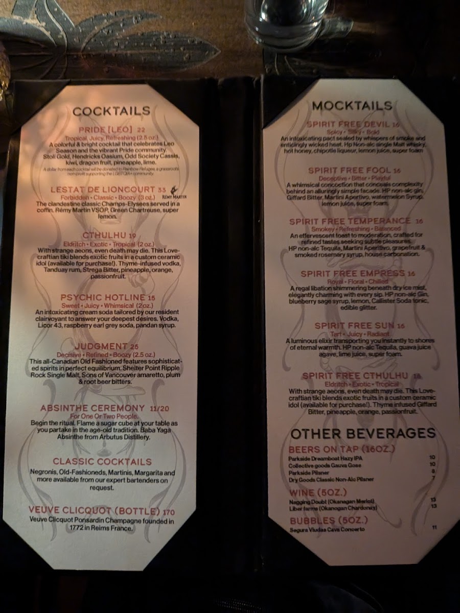 Menu Arcana Food And Spirits-9