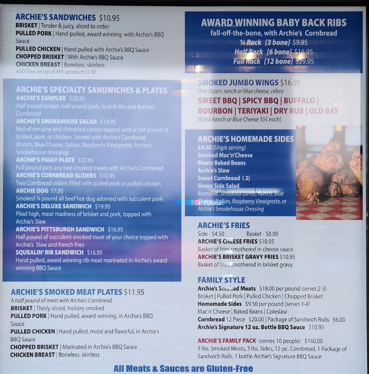 Menu Archie's Bbq-7
