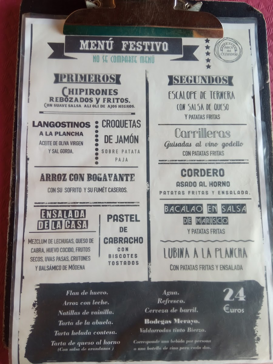 Menu Arco Del Cenador-5