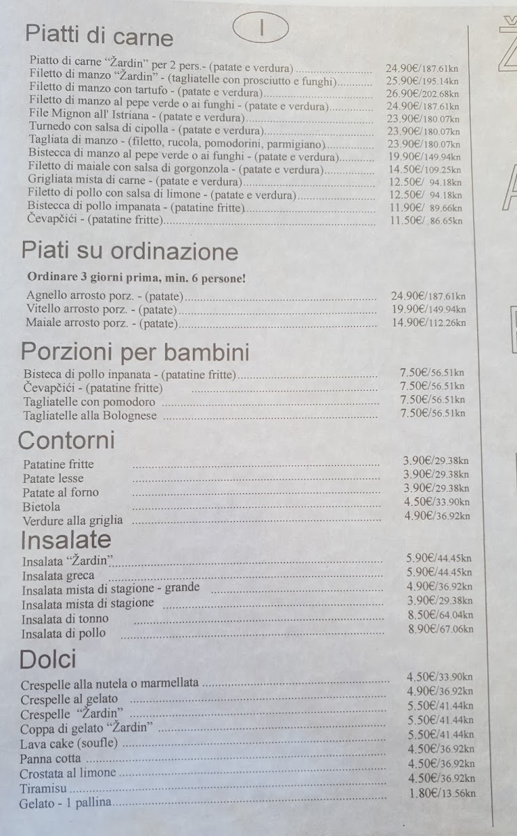 Menu 'žardin' Traditional Restaurant-4