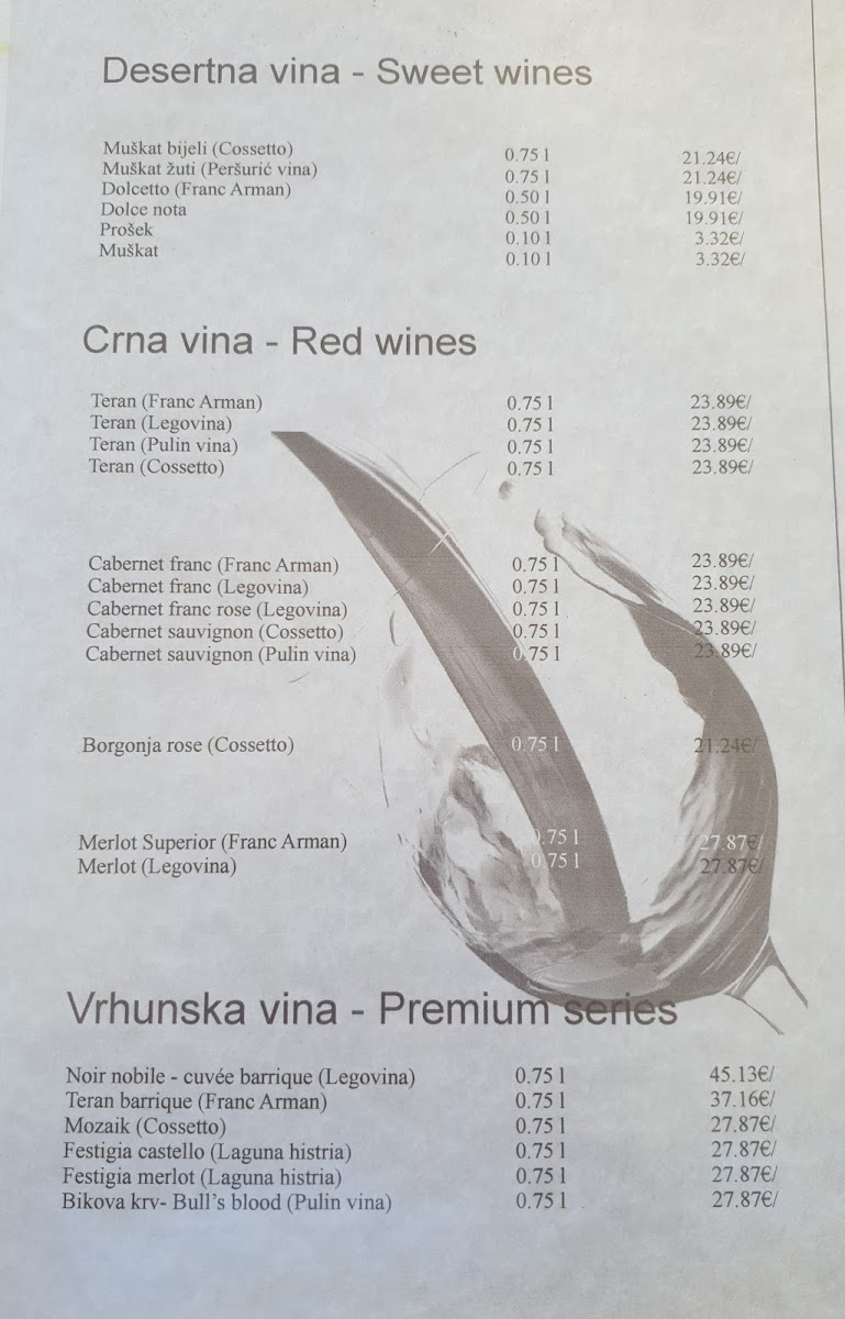 Menu 'žardin' Traditional Restaurant-8