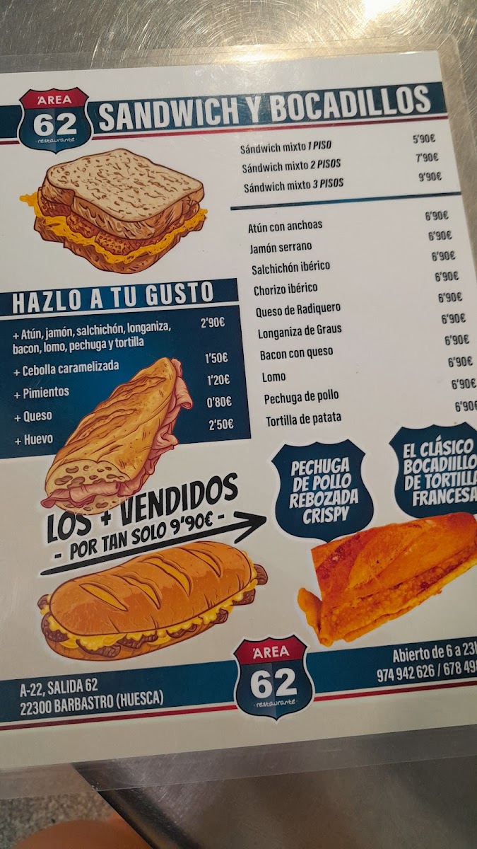 Menu Area 62 El Pueyo-2