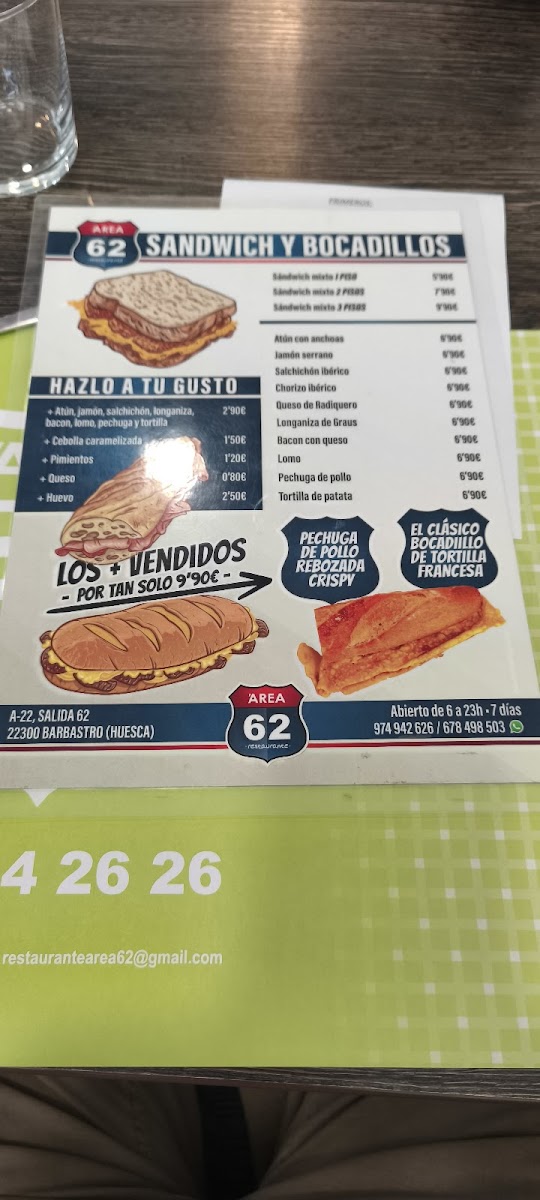 Menu Area 62 El Pueyo-3