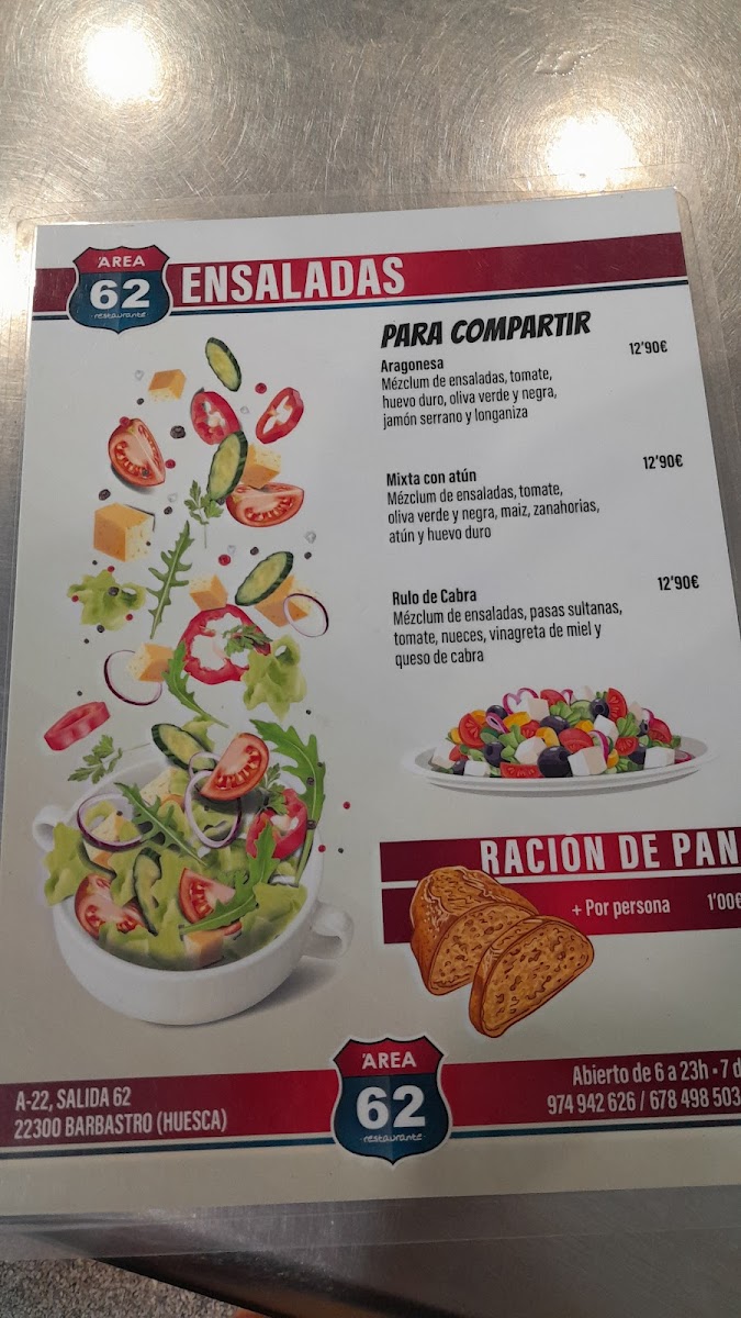 Menu Area 62 El Pueyo-4