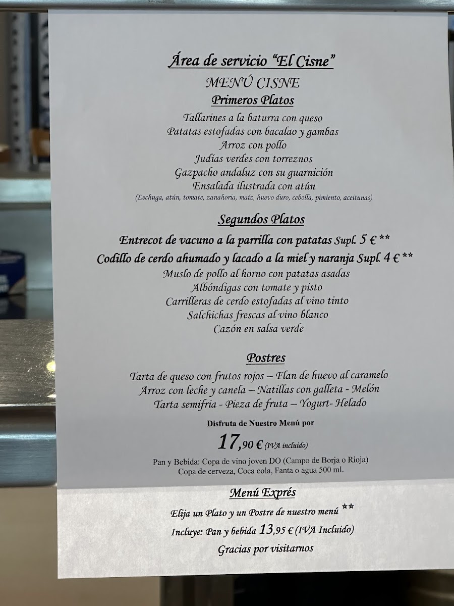 Menu Área De Servicio Aragonesas-3