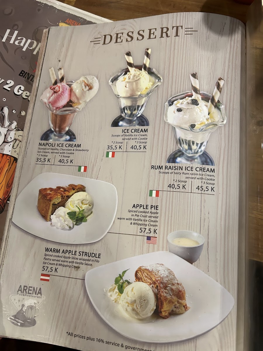 Menu Arena Pub & Restaurant-2