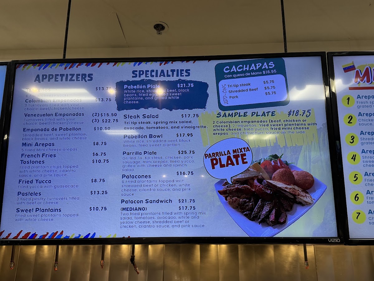 Menu Arepa Venezuelan Kitchen-6