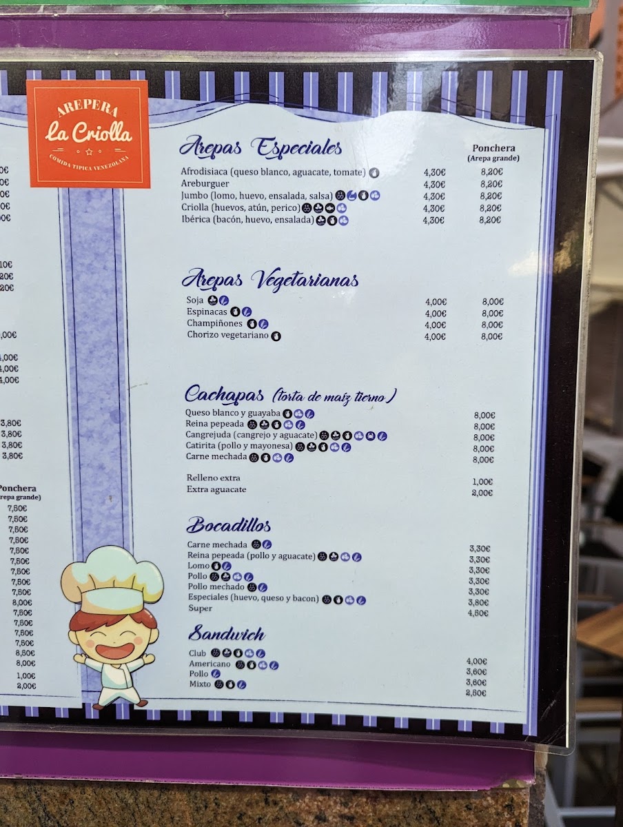 Menu Arepera La Criolla-10