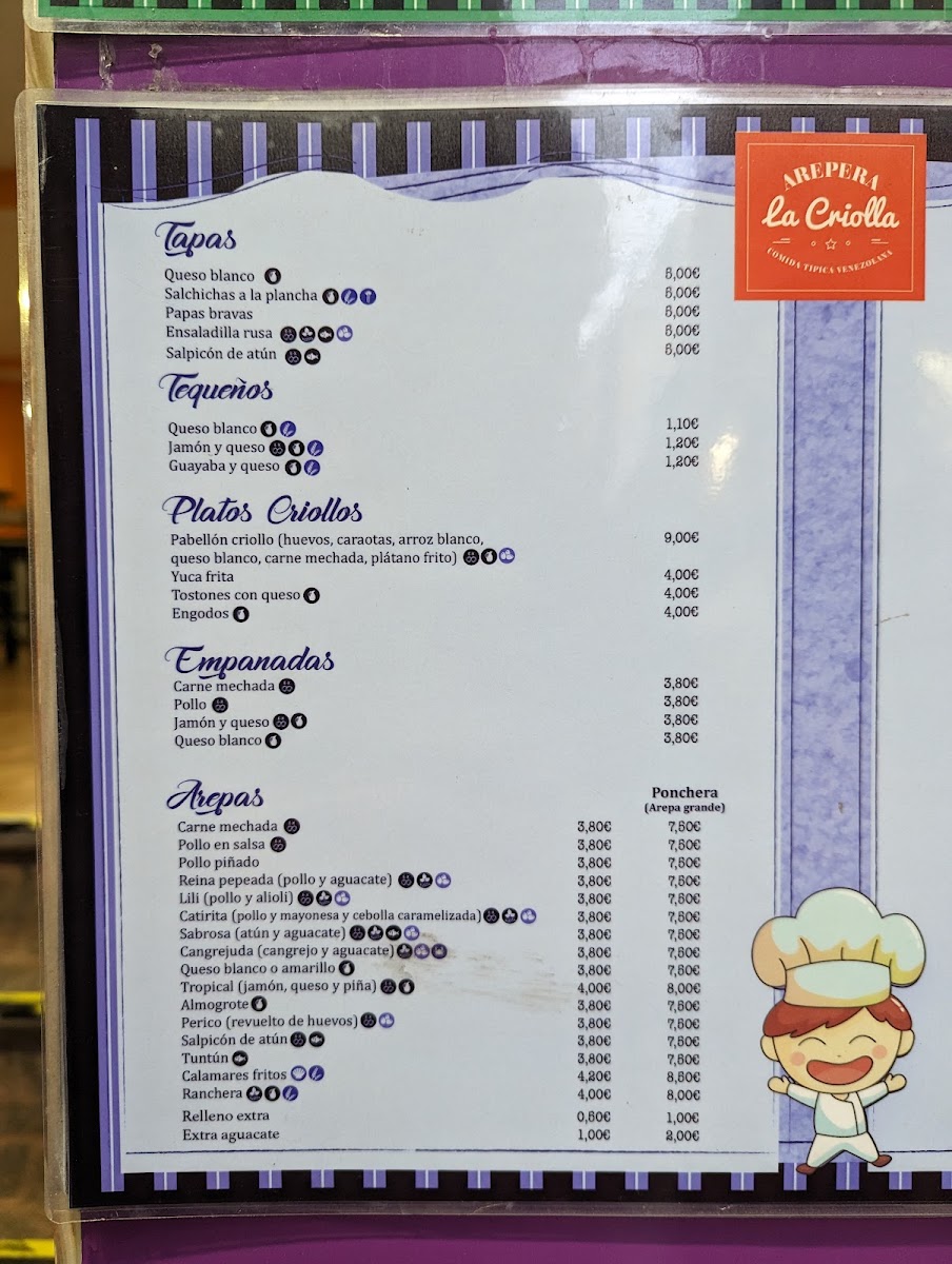 Menu Arepera La Criolla-3