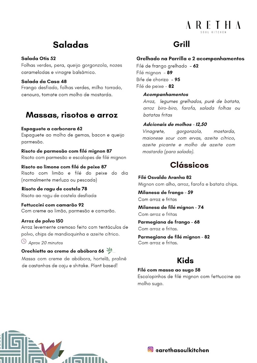 Menu Aretha Soul Kitchen-2