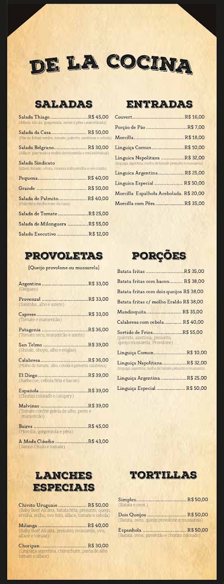 Menu Argentine Bar-4