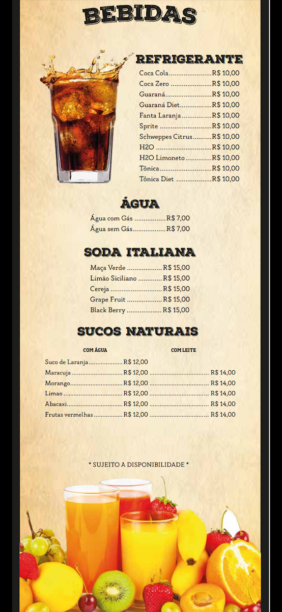 Menu Argentine Bar-7