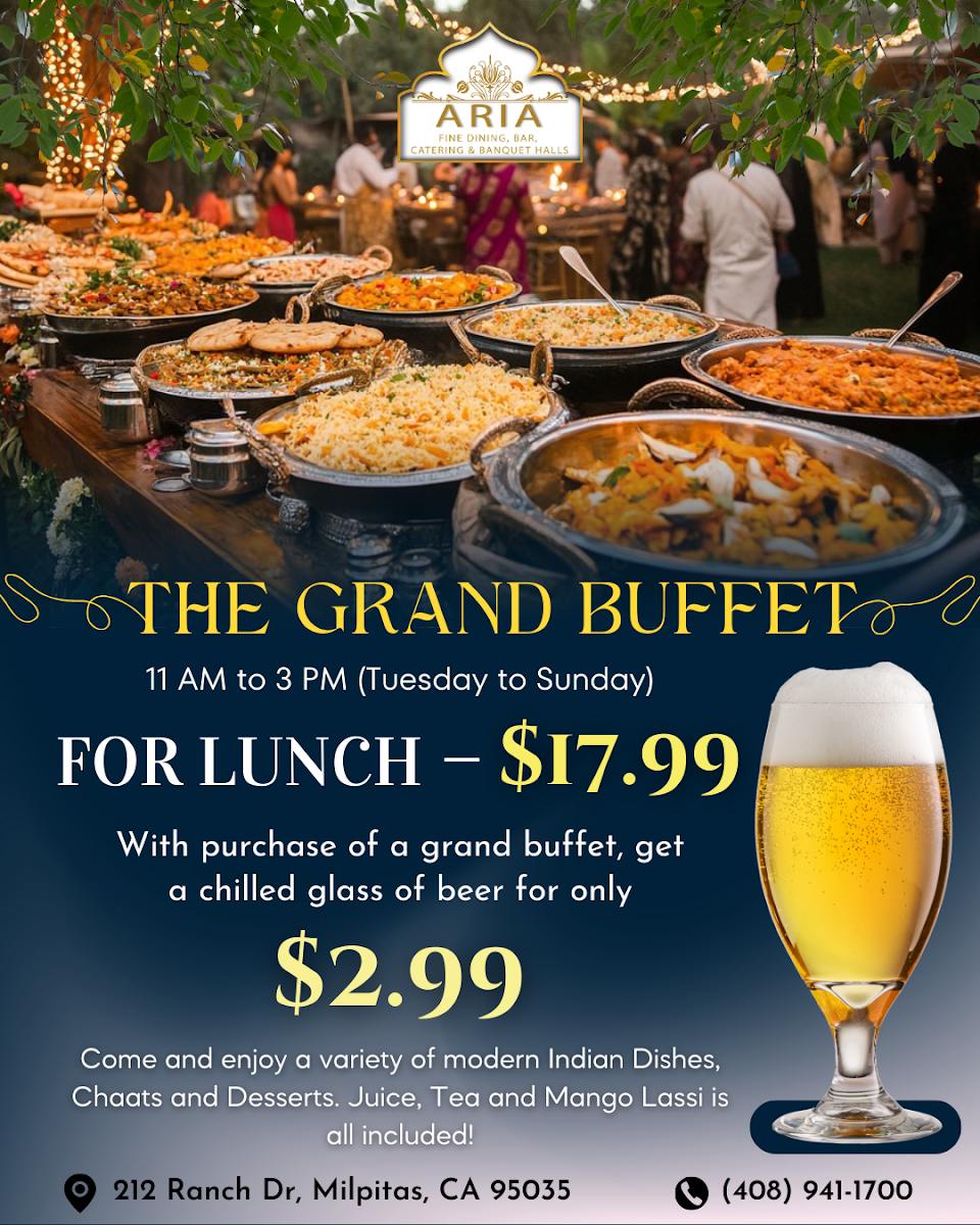 Menu Aria Dining & Banquets Fine Indian Cuisine-6