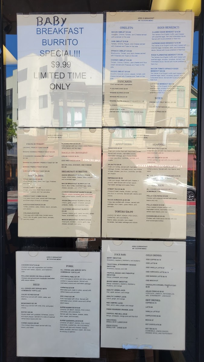 Menu Ariel's Breakfast-1