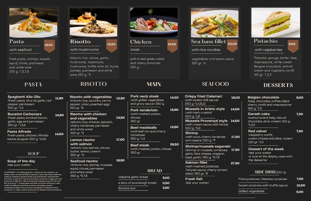 Menu Aristo-7