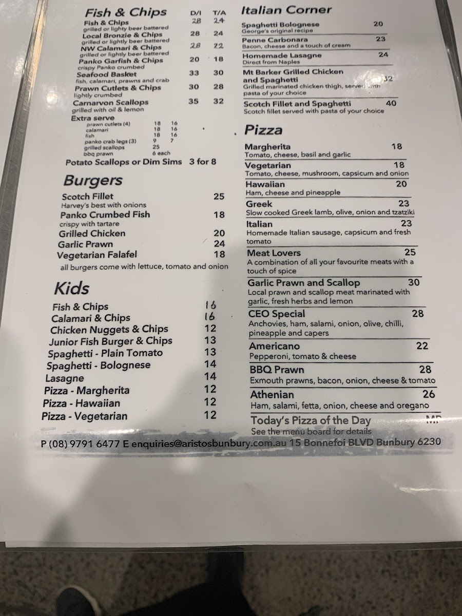 Menu Aristos Waterfront Bunbury-4