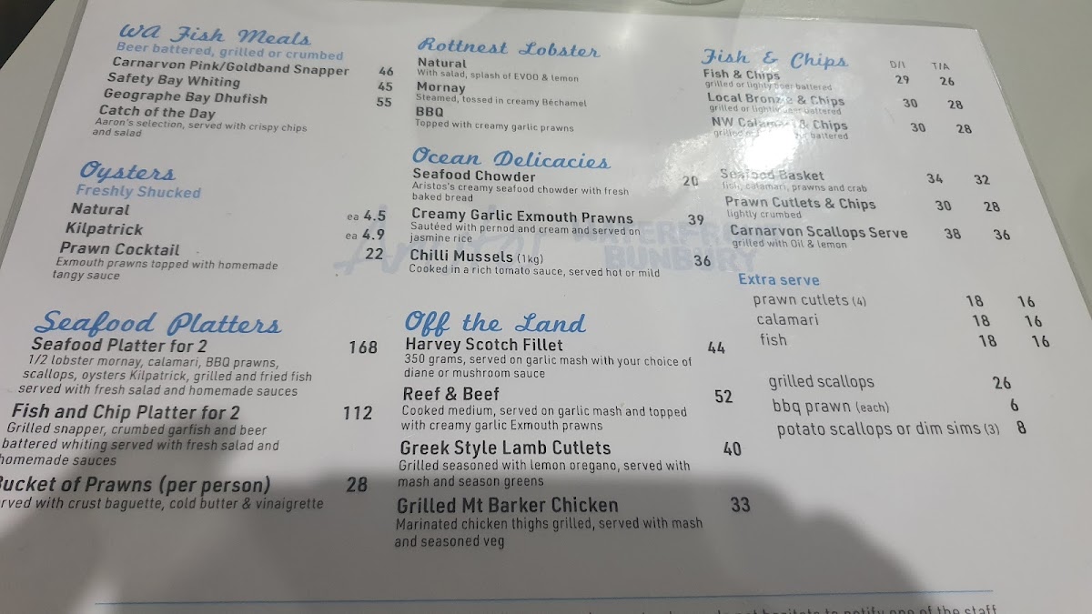 Menu Aristos Waterfront Bunbury-5