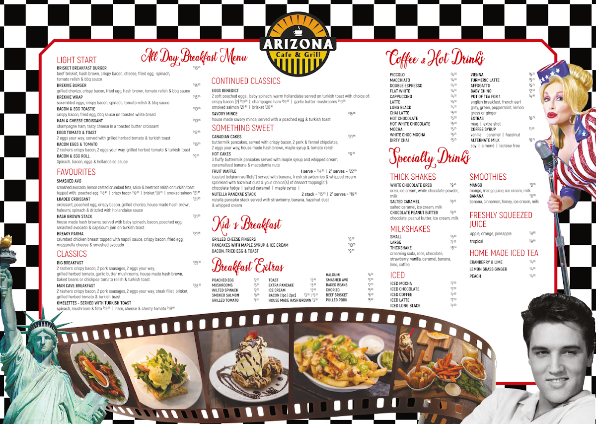 Menu Arizona Cafe & Grill-1